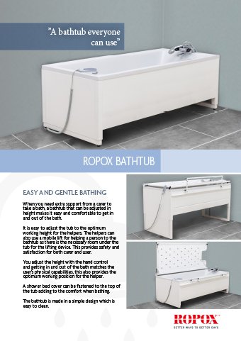 Data leaflet Ropox Bathtub