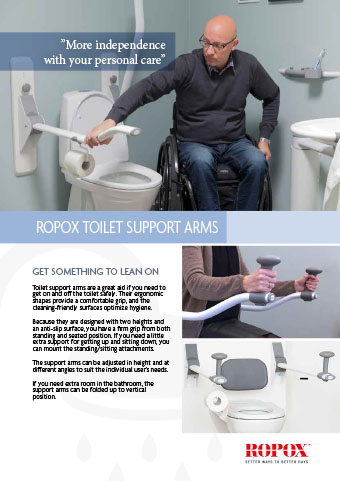 Data leaflet Ropox Bathroom Toilet Support Arms