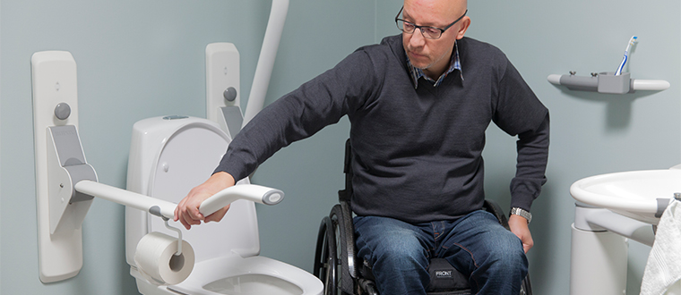 Toilet Support Arms / Toiletstøtter wheelchair