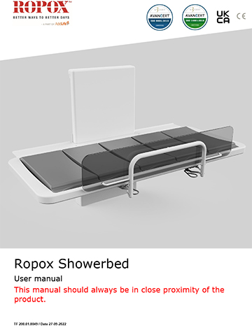 Ropox user manual - Shower/Changing bed
